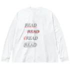 momokei&UのREAD READ READ READ ビッグシルエットロングスリーブTシャツ