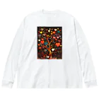 AQUAMETAVERSEのハートのなる木愛のメﾂセージ　なでしこ1478 Big Long Sleeve T-Shirt