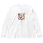 DIMDIMの脳内ショップのキュートな女の子 Big Long Sleeve T-Shirt