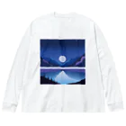 Ske’s gallery for youのMidnight Lake ビッグシルエットロングスリーブTシャツ