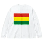 お絵かき屋さんのボリビアの国旗 ビッグシルエットロングスリーブTシャツ