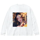 AQUAMETAVERSEの星空を彩る夜の姫　Marsa 106 ビッグシルエットロングスリーブTシャツ