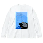 mirinconixの俳句/古池や 蛙飛び込む 水の音 Big Long Sleeve T-Shirt