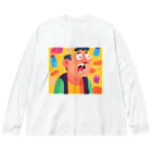 JINPACHIの粘り強い男 Big Long Sleeve T-Shirt