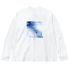 kayuuの夏の青空と飛行機 ビッグシルエットロングスリーブTシャツ