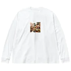 めろんグッズの日本の景色 Big Long Sleeve T-Shirt