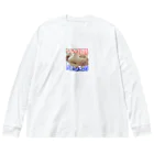 ニゴ猫　shopの今日の別腹　明日の下っ腹 Big Long Sleeve T-Shirt