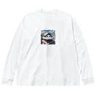 AI妖怪大図鑑の天体観測妖怪　バンポン Big Long Sleeve T-Shirt