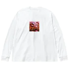 美女 アニメ 風景 おすすめの癒しの風景 Big Long Sleeve T-Shirt