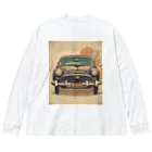 Unique ExistenceのVintage car2 ビッグシルエットロングスリーブTシャツ