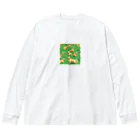 kinnirono-inuのドット絵　たくさんのゴールデンレトリバー２ Big Long Sleeve T-Shirt