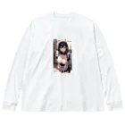 美少女学院の黒髪美少女　美鈴ちゃん　メイド Big Long Sleeve T-Shirt