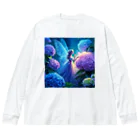 かるるんショップのあじさいと妖精 Big Long Sleeve T-Shirt