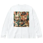 AQUAMETAVERSEの読者習慣　なでしこ1478 Big Long Sleeve T-Shirt