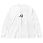 ととのいカエルのモノクロカエルくん Big Long Sleeve T-Shirt