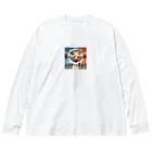 Qten369の愛は地球を救うα Big Long Sleeve T-Shirt