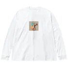 ganeshaのおもちゃの望遠鏡でかわいいカンガルーに会おう Big Long Sleeve T-Shirt