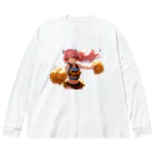 yu_uyふろんてぃあのTORA GIRLS Big Long Sleeve T-Shirt