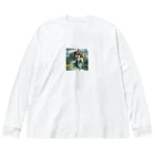 koumeiの白馬に乗ったネコ王子様2 Big Long Sleeve T-Shirt