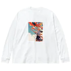 AQUAMETAVERSEの鯉のぼりを操る男の子　ラフルール　1859 Big Long Sleeve T-Shirt