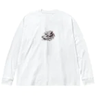 kuro-worldのユキヒョウ Big Long Sleeve T-Shirt