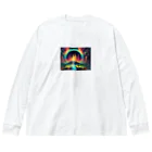 Oshiboriの虹ドット絵 Big Long Sleeve T-Shirt