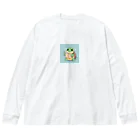 ganeshaのおもちゃの本を持ったかわいいカメ Big Long Sleeve T-Shirt