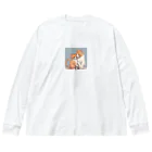 Yu-pirateの親子猫 Big Long Sleeve T-Shirt