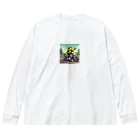 二宮大輔のカエルライダー4兄弟　3男　パオロ Big Long Sleeve T-Shirt