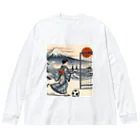 foot8の浮世絵にしてみた3 Big Long Sleeve T-Shirt