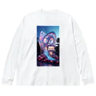 AQUAMETAVERSEの幻想的なお家アメジスト2846 Big Long Sleeve T-Shirt