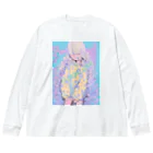 じょいちぃのPastel girl「パステルガール」 ビッグシルエットロングスリーブTシャツ