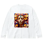 お花屋SUNのFlora Cleo「フローラ・クレオ」 Big Long Sleeve T-Shirt