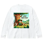 room-chaconneのジャックと豆木木 Big Long Sleeve T-Shirt