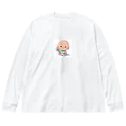 アミュペンの可愛らしい赤ちゃん、笑顔🎵 ビッグシルエットロングスリーブTシャツ