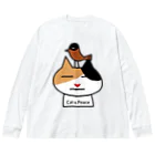 B-catのcat & peace「平穏無事な日々を送る猫」 Big Long Sleeve T-Shirt