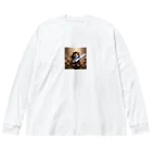 taurusteruのライトセイバーを持ったかわいい猫 Big Long Sleeve T-Shirt