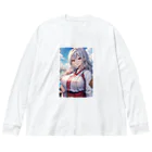 巫女スタぐらむの巫女姿のママ Big Long Sleeve T-Shirt