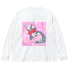 きなこのHappy Lifeのまったりネコ Big Long Sleeve T-Shirt