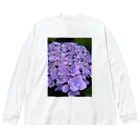 yurisacinの紫陽花（紫） Big Long Sleeve T-Shirt