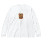 Azukisandesuの花がら Big Long Sleeve T-Shirt