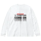 muscle_oniisanのオーマイゴッドトゥギャザー（黒文字） Big Long Sleeve T-Shirt