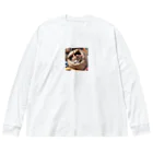 KikimimiネコのKikimimiネコ（袋入り） Big Long Sleeve T-Shirt