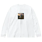 丸山晩霞オリジナルグッツの水彩画家丸山晩霞の近代画像グッズ3 Big Long Sleeve T-Shirt