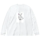 yuki_mayのKIDS RABBIT_1 Big Long Sleeve T-Shirt