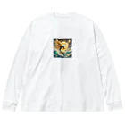 Lira-0011のLiraイルカ天使シリーズ～ Big Long Sleeve T-Shirt