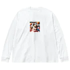 シュシュの部屋のベッドのチワワ （犬、わんちゃん） Big Long Sleeve T-Shirt