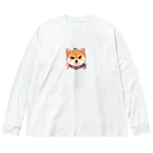 ichigo15の時間のパーティー柴犬 ビッグシルエットロングスリーブTシャツ