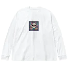 cocoraion1524のスカル Big Long Sleeve T-Shirt