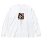 YUYUYのネコちゃん Big Long Sleeve T-Shirt